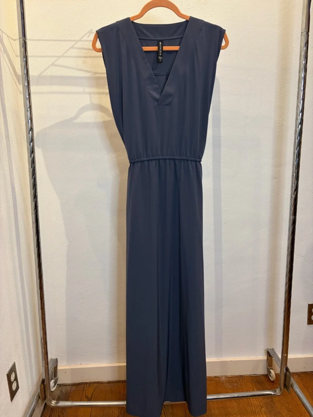 Athleta Sleeveless V-Neck Maxi Dress in Slate - Picture 5 of 7